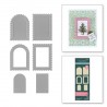 SPELLBINDERS POSTAGE STAMP 3D EMBOSS & CUT FOLDER