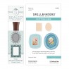 SPELLBINDERS 2 pces FRAMES WAX SEAL STAMPS & DIES SET