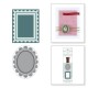 SPELLBINDERS 2 pces FRAMES WAX SEAL STAMPS & DIES SET