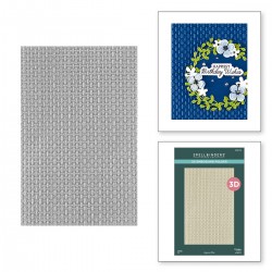 SPELLBINDERS LINEN 3D EMBOSSING FOLDER