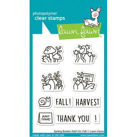 LAWN FAWN CLEAR STAMPS - SPRING BASKET ADD-ON: FALL