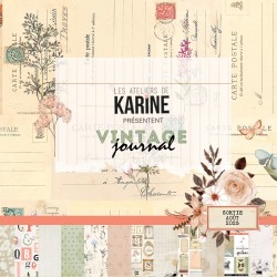 LES ATELIERS DE KARINE "VINTAGE JOURNAL" COLLECTION PACK + CALQUE