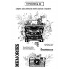 LES ATELIERS DE KARINE "VINTAGE JOURNAL" Tampon Clear MACHINE A ECRIRE & CO