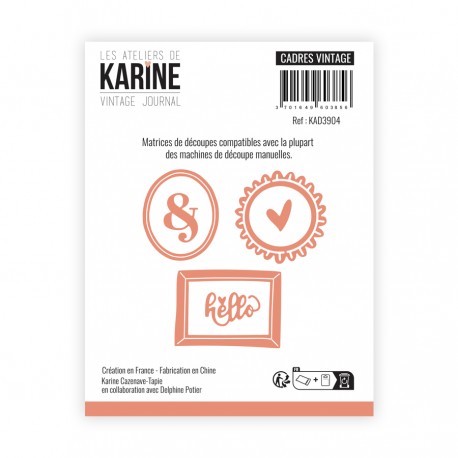 LES ATELIERS DE KARINE "VINTAGE JOURNAL" DIES CADRES VINTAGE