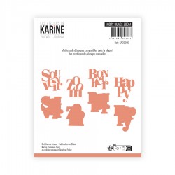 LES ATELIERS DE KARINE "VINTAGE JOURNAL" DIES MOTS NUAGE ZOOM