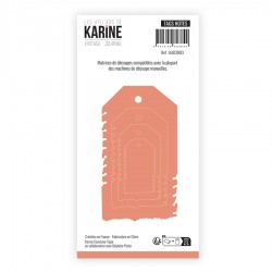 LES ATELIERS DE KARINE "VINTAGE JOURNAL" DIES TAGS NOTES