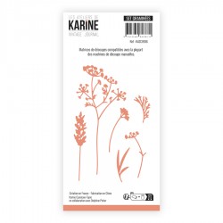 LES ATELIERS DE KARINE "VINTAGE JOURNAL" DIES SET GRAMINEES