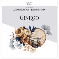 FLORILEGES DESIGN KIT IMPRIMES, 30,5 x 30,5 cm "GINKGO"