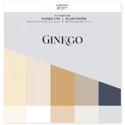 FLORILEGES DESIGN KIT UNIS, 30,5 x 30,5 cm "GINKGO"
