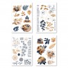 FLORILEGES DESIGN 4 PLANCHES STICKERS "GINKGO"