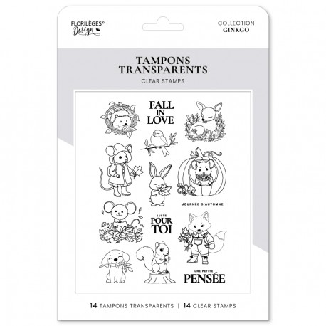 FLORILEGES DESIGN TAMPONS CLEAR FALL IN LOVE "GINKGO"