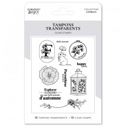 FLORILEGES DESIGN TAMPONS CLEAR PARENTHèSE MAGIQUE "GINKGO"
