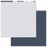 FLORILEGES DESIGN PAPIER UNI DUO BLEU DENIM, 30,5 x 30,5 cm GINKGO