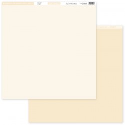 FLORILEGES DESIGN PAPIER UNI DUO VANILLE 30,5 x 30,5 cm GINKGO