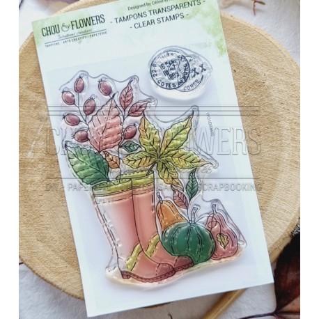CHOU & FLOWERS TAMPONS CLEAR LES BOTTES DE PLUIE "OREE DES BOIS"