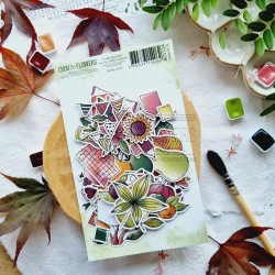 CHOU & FLOWERS DIE CUTS CUEILLETTE D'AUTOMNE "OREE DES BOIS"