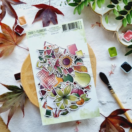 CHOU & FLOWERS DIE CUTS CUEILLETTE D'AUTOMNE "OREE DES BOIS"