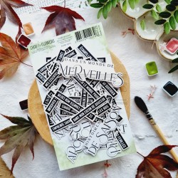 CHOU & FLOWERS DIE CUTS MOTS D'AUTOMNE "OREE DES BOIS"