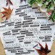 CHOU & FLOWERS DIE CUTS MOTS D'AUTOMNE "OREE DES BOIS"