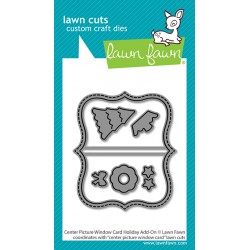 LAWN FAWN DIES - CENTER PICTURE WINDOW CARD HOLIDAY ADD-ON