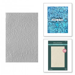 SPELLBINDERS crackle paint 3D EMBOSSING FOLDER
