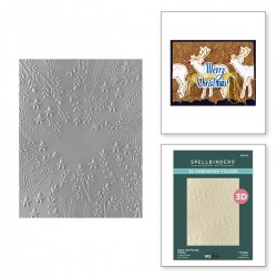 SPELLBINDERS stars and fronds frame 3D EMBOSSING FOLDER