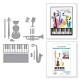 SPELLBINDERS MINI MUSICAL INSTRUMENTS Etched Dies
