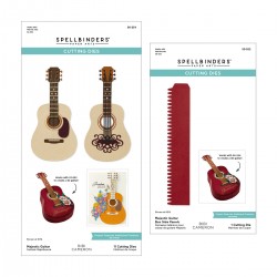 SPELLBINDERS MAJESTIC GUITAR BOX CREATOR Etched Dies