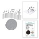 SPELLBINDERS MUSICAL NOTES and STAVE POP-UP Etched Dies