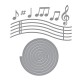 SPELLBINDERS MUSICAL NOTES and STAVE POP-UP Etched Dies