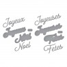 SPELLBINDERS FRENCH CHRISTMAS SENTIMENTS Etched Dies