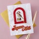 SPELLBINDERS FRENCH CHRISTMAS SENTIMENTS Etched Dies