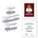 SPELLBINDERS GERMAN CHRISTMAS SENTIMENTS Etched Dies