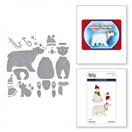 SPELLBINDERS POLAR BEAR PALS Etched Dies