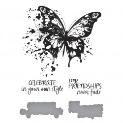 Spellbinders BETTERPRESS BUTTERFLY SPLATTER - BETTERPRESS PLATE & DIE SET