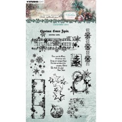 STUDIO LIGHT CHRISTMAS BLUSH CHRISTMAS DECO CLEAR STAMP