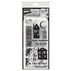 Tim Holtz GHOST TOWN STAMPS / STENCILS
