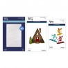 SPELLBINDERS SKI-SON'S GREETINGS DIES AND 3D FOLDER BUNDLE BY SIMON HURLEY