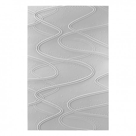 STREAMLINE 3D EMBOSSING FOLDER FROM THE SKI-SON'S GREETINGS COLLECTION BY SIMON HURLEY