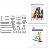 SPELLBINDERS HIT THE SLOPES ETCHED DIES FROM THE SKI-SON'S GREETINGS COLLECTION BY SIMON HURLEY