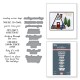 Spellbinders BETTERPRESS SKI-SON'S GREETINGS SENTIMENTS SIMON HURLEY