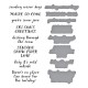 Spellbinders BETTERPRESS SKI-SON'S GREETINGS SENTIMENTS SIMON HURLEY