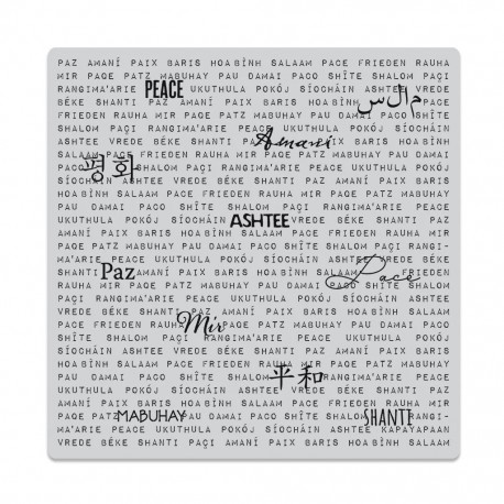 Hero Arts CLINGS WORDS OF PEACE BACKGROUND