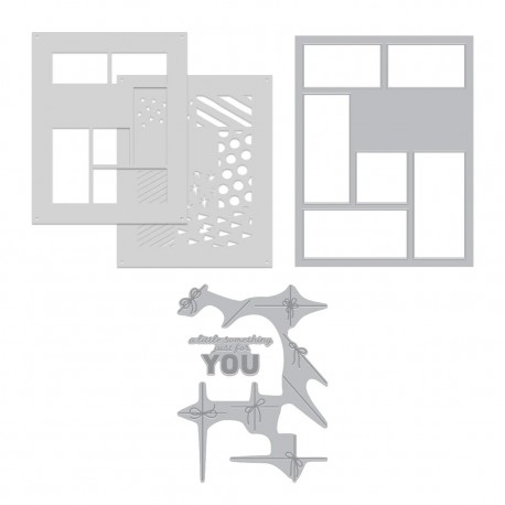 Hero Arts BEST GIFT EVERY BUNDLE - SET DIE-STENCIL-BETTERPRESS PLATE