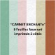 LES ATELIERS DE KARINE "CARNET ENCHANTé" 6 FAUX-UNIS 30X30cm