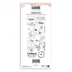 LES ATELIERS DE KARINE "CARNET ENCHANTé" Tampon Clear TRADITIONS DES FETES