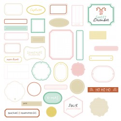 LES ATELIERS DE KARINE "CARNET ENCHANTé" DIE-CUTS PAPIER ETIQUETTE