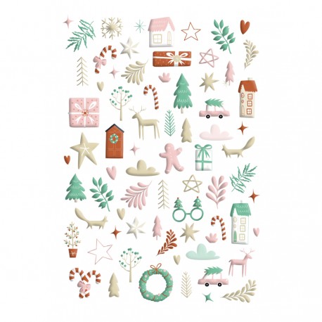 LES ATELIERS DE KARINE "CARNET ENCHANTé" PUFFY STICKERS