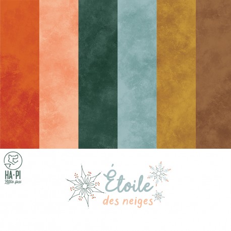 HA-PI Collection UNIS "ETOILE des NEIGES", 30,5 x 30,5cm