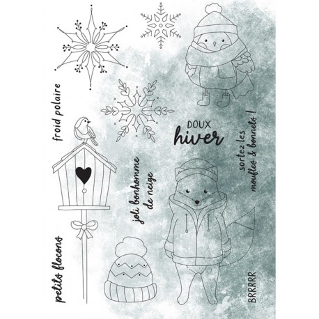 HA-PI TAMPON CLEAR COPAINS D'HIVER "ETOILE des NEIGES"